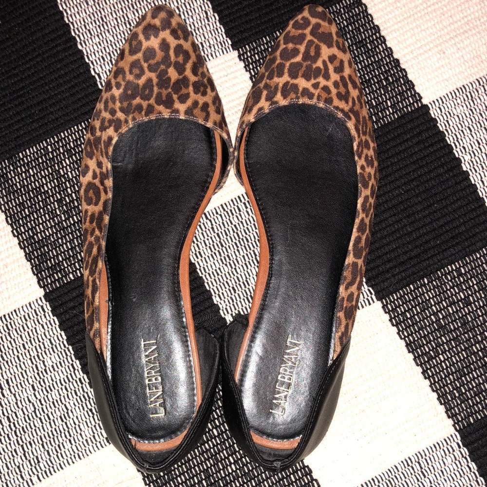 Lane Bryant faux suede flats